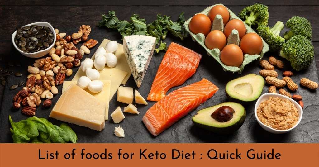 List of Foods for Keto Diet : Quick Guide