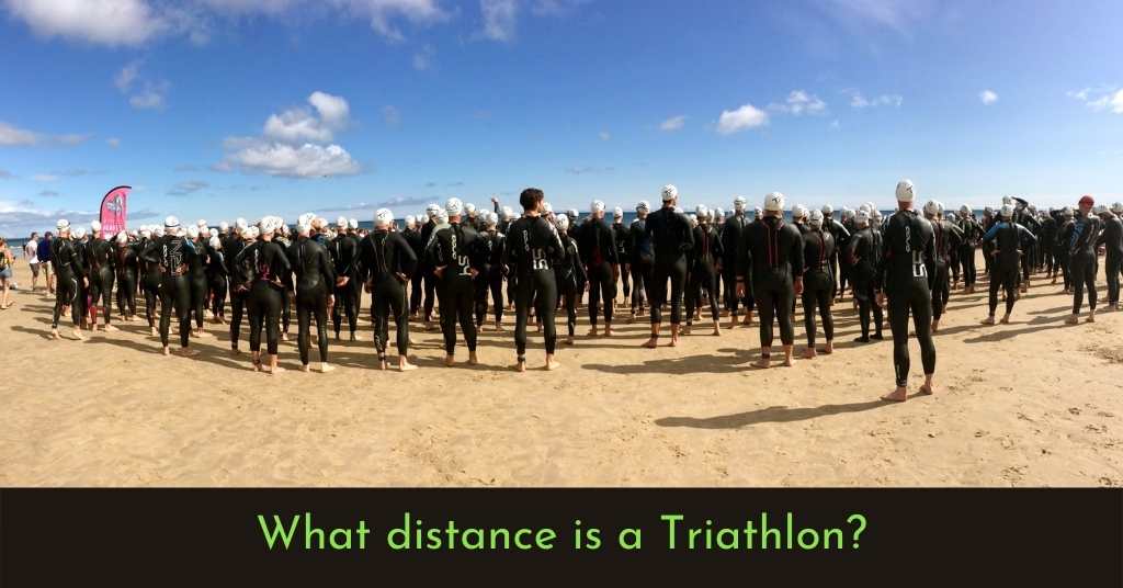 What distance is a triathlon?